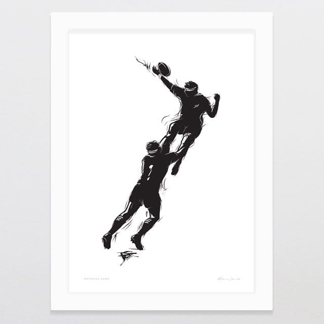 Glenn Jones Art National Game Art Print Art Print A4 / White
