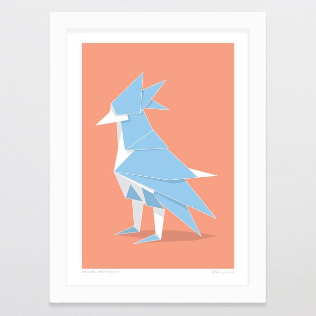 Glenn Jones Art Origami Ornithology Art Print Art Print A4 / White