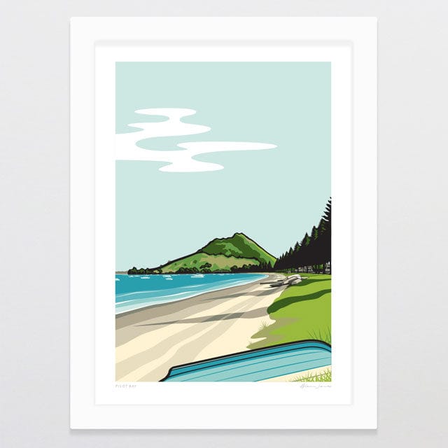Glenn Jones Art Pilot Bay Art Print Art Print A4 / White