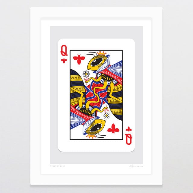 Glenn Jones Art Queen Of Bees Art Print Art Print A4 / White