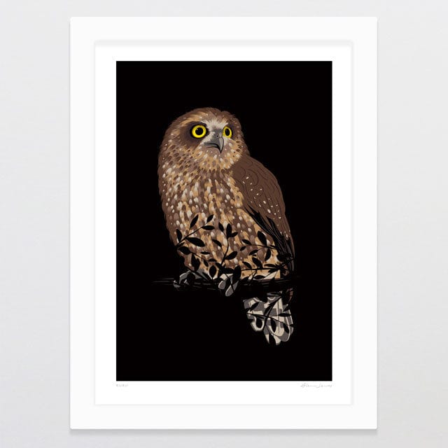 Glenn Jones Art Ruru Art Print Art Print A4 / White