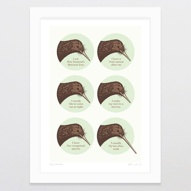 Glenn Jones Art True Or False Art Print Art Print A4 / White