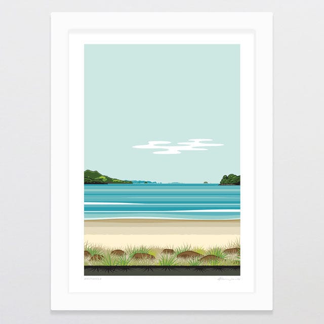 Glenn Jones Art Whitianga Art Print Art Print A4 / White