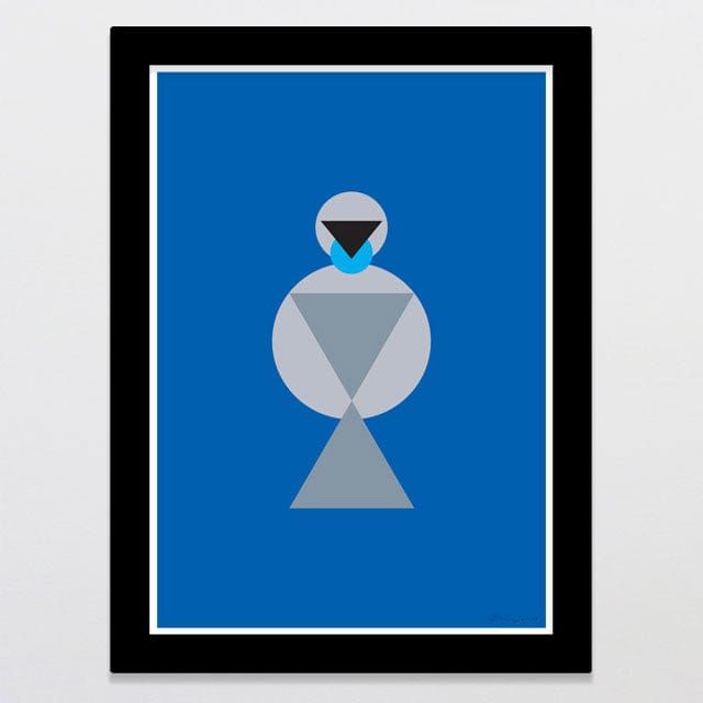 Glenn Jones Art Geometric Kokako Art Print