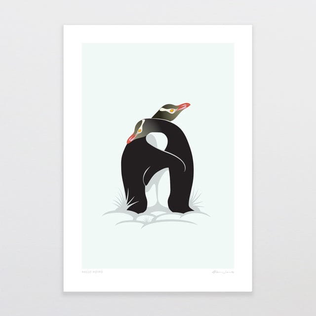 Glenn Jones Art Hello Hoiho Art Print Art Print