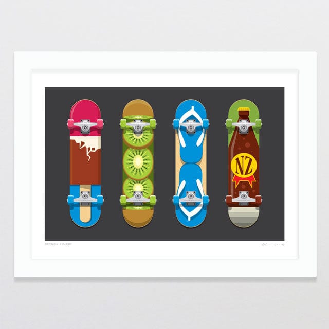 Glenn Jones Art Kiwiana Boards Art Print Art Print