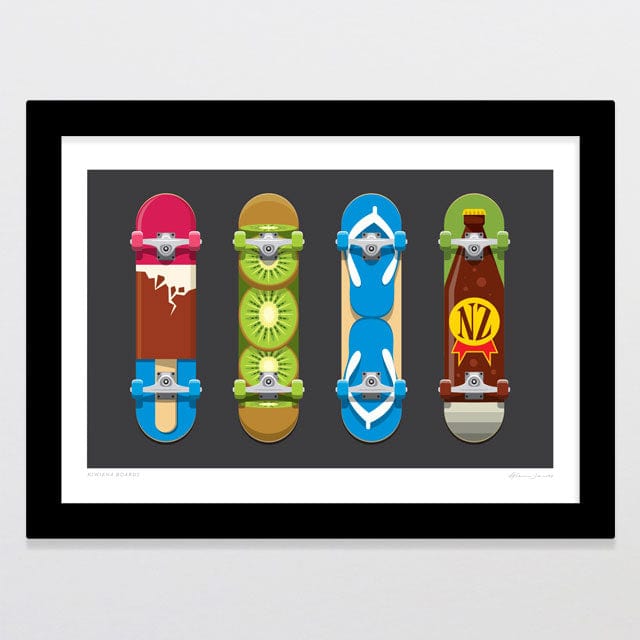 Glenn Jones Art Kiwiana Boards Art Print Art Print