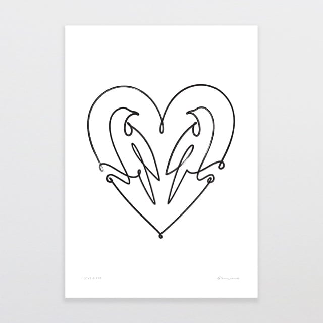 Glenn Jones Art Love Birds Art Print Art Print
