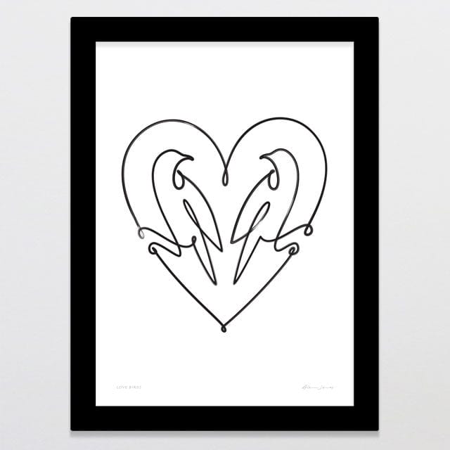 Glenn Jones Art Love Birds Art Print Art Print