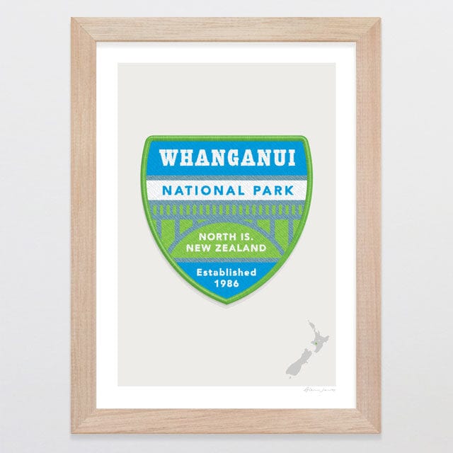 Glenn Jones Art National Park Patch - Whanganui Art Print Art Print