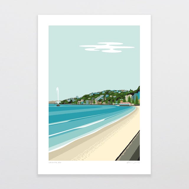 Glenn Jones Art Oriental Bay Art Print Art Print