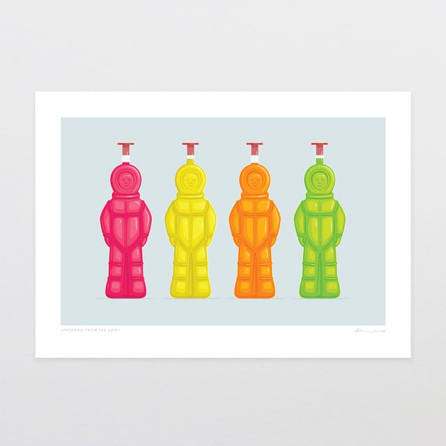 Glenn Jones Art Spacemen From The Dairy Art Print Art Print