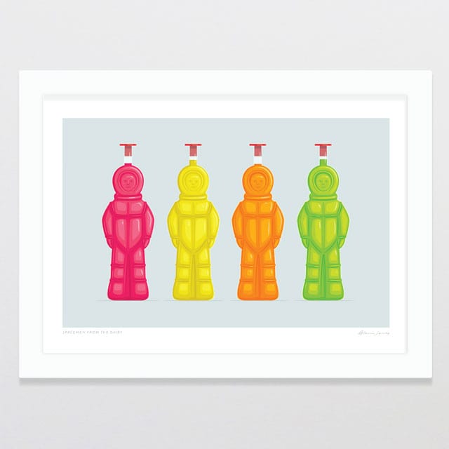 Glenn Jones Art Spacemen From The Dairy Art Print Art Print