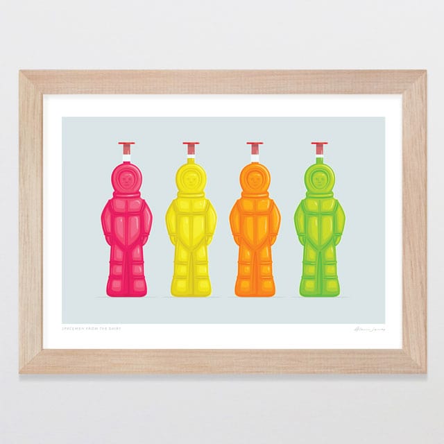 Glenn Jones Art Spacemen From The Dairy Art Print Art Print