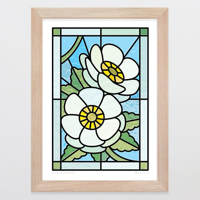 Glenn Jones Art Stained Glass Korikori Art Print Art Print