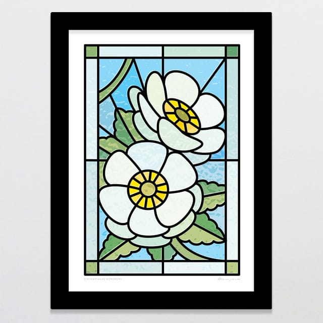 Glenn Jones Art Stained Glass Korikori Art Print Art Print