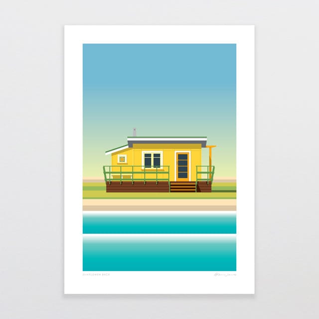 Glenn Jones Art Sunflower Bach Art Print Art Print