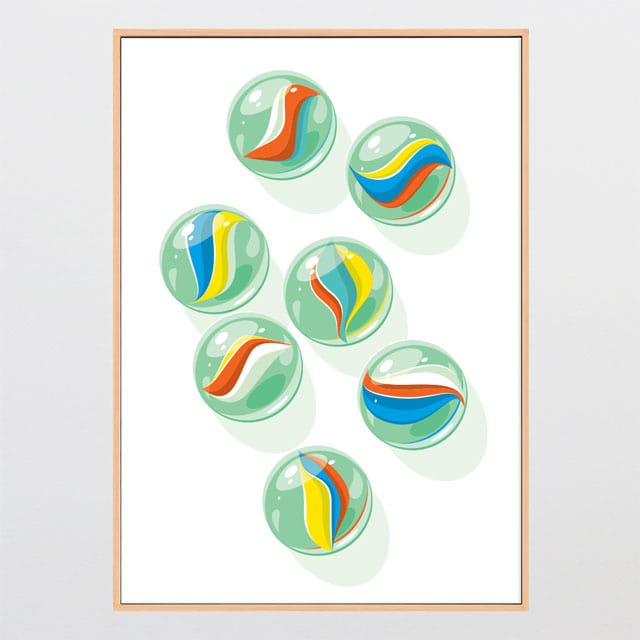 Glenn Jones Art Cats Eyes Canvas Print Canvas Print A2 / Oak