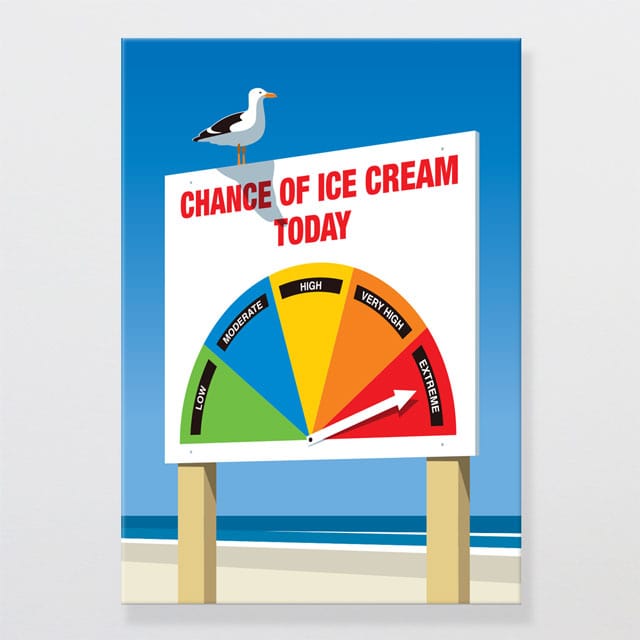 Glenn Jones Art Chance Of Ice Cream Canvas Print Canvas Print A2 / Unframed