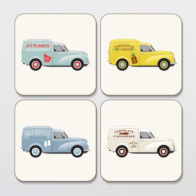 Glenn Jones Art Delivery Trucks Coaster Set coaster