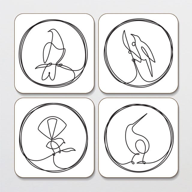 Just Great Design Wire Birds Coaster Set cup