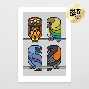 Simply Natives 2 - A2 Limited Edition Art Print-Glenn Jones Art