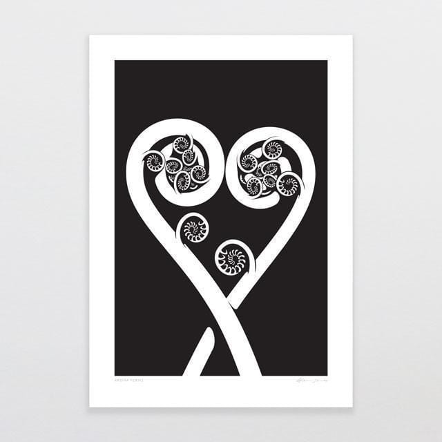 Aroha Ferns Art Print-Glenn Jones Art