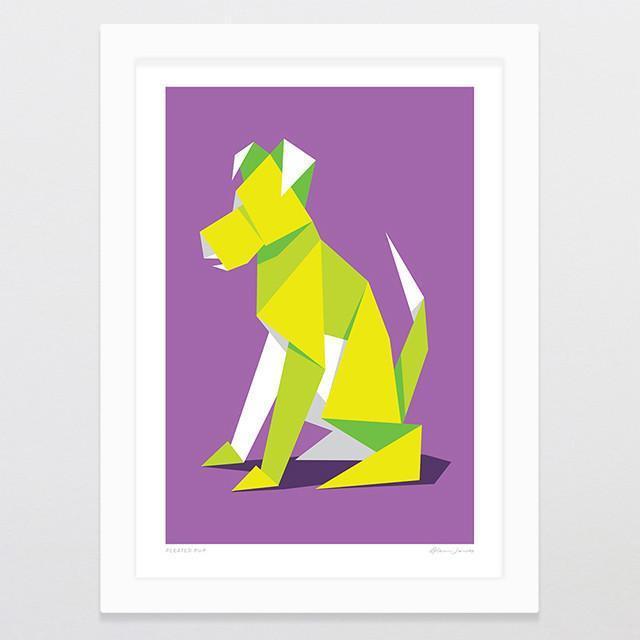 Pleated Pup Art Print-Glenn Jones Art
