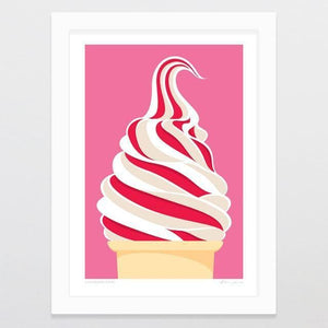 Strawberry Swirl Art Print-Glenn Jones Art