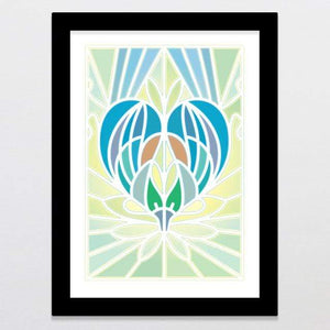 Glenn Jones Art Tui Love 2 - Limited Edition Art Print Art Print A3 Print / Black Frame