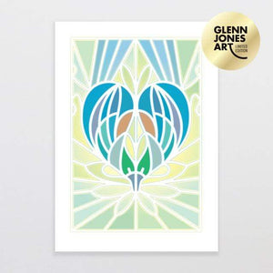 Glenn Jones Art Tui Love 2 - Limited Edition Art Print Art Print A3 Print / Unframed
