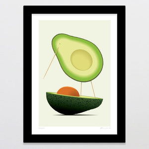 Glenn Jones Art Avokiwi Art Print Art Print A4 / Black