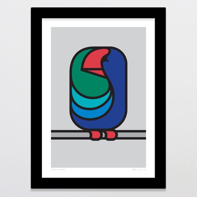 Glenn Jones Art Simply Takahe Art Print Art Print A4 / Black