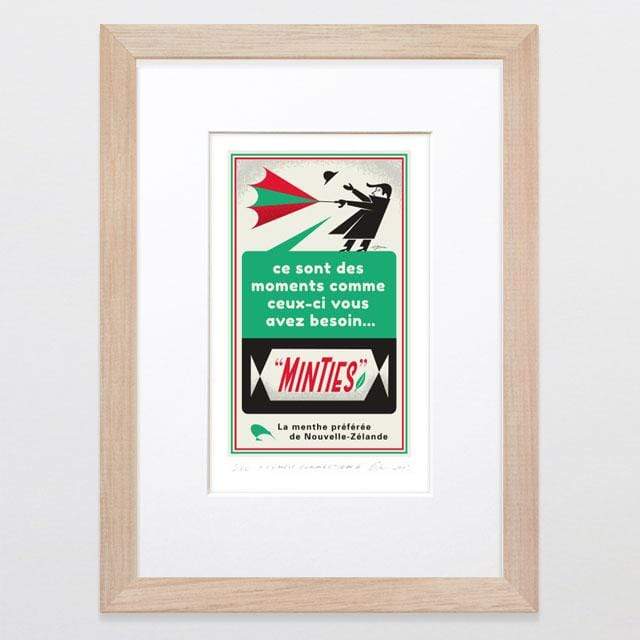 Glenn Jones Art French Connection 10 - A4 Matted Limited Edition Art Print Art Print A4 Framed - Raw Oak