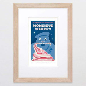 Glenn Jones Art French Connection 12 - A4 Matted Limited Edition Art Print Art Print A4 Framed - Raw Oak