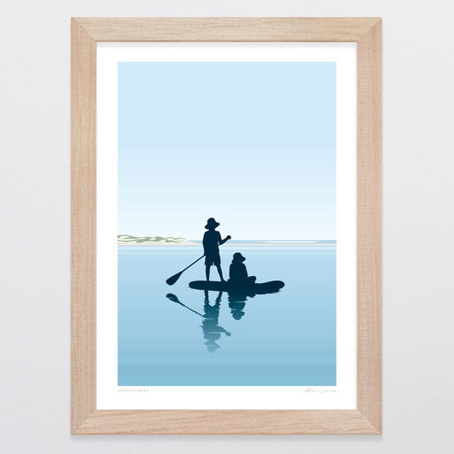 Glenn Jones Art Adventurers Art Print Art Print A4 / Oak