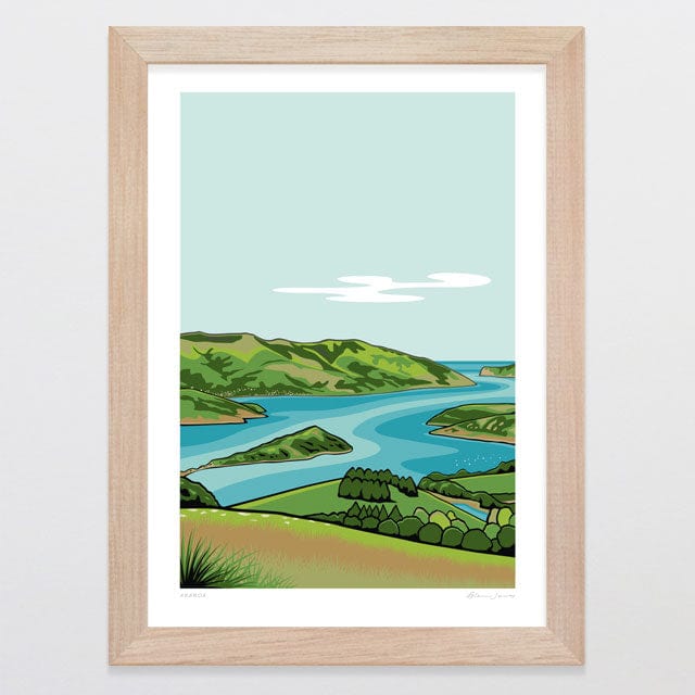 Glenn Jones Art Akaroa Art Print Art Print A4 / Oak