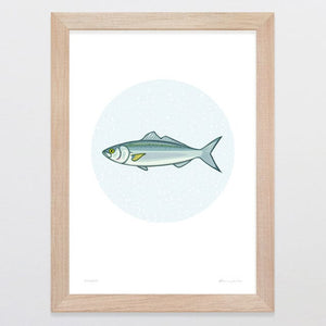 Glenn Jones Art Kahawai Art Print Art Print A4 / Oak