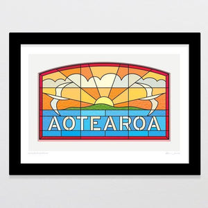Aotearoa Window Art Print-Glenn Jones Art