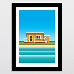 At The Bach Art Print-Glenn Jones Art