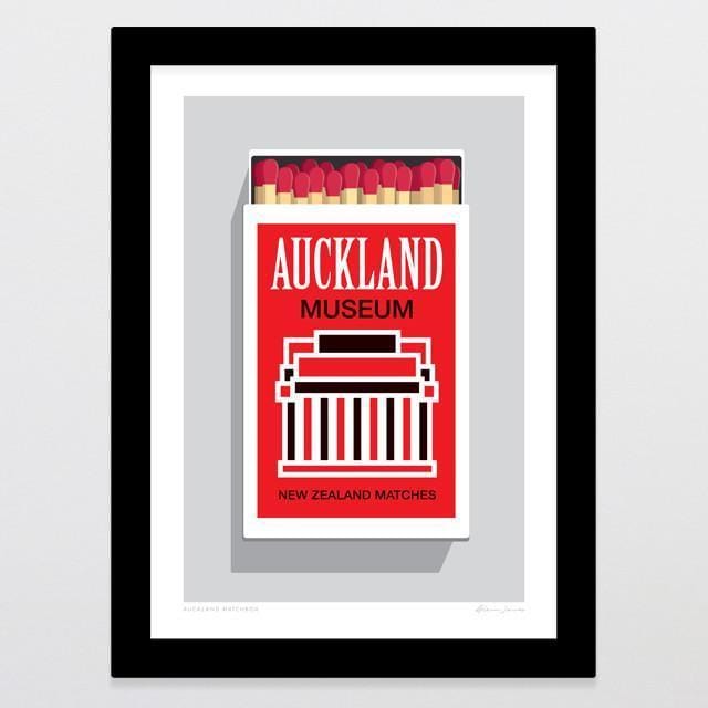 Auckland Matchbox Art Print-Glenn Jones Art