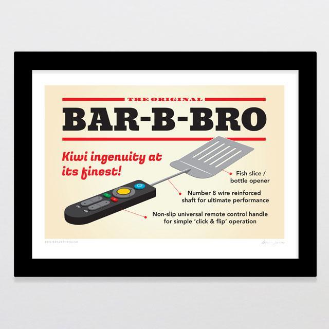 BBQ Breakthrough Art Print-Glenn Jones Art