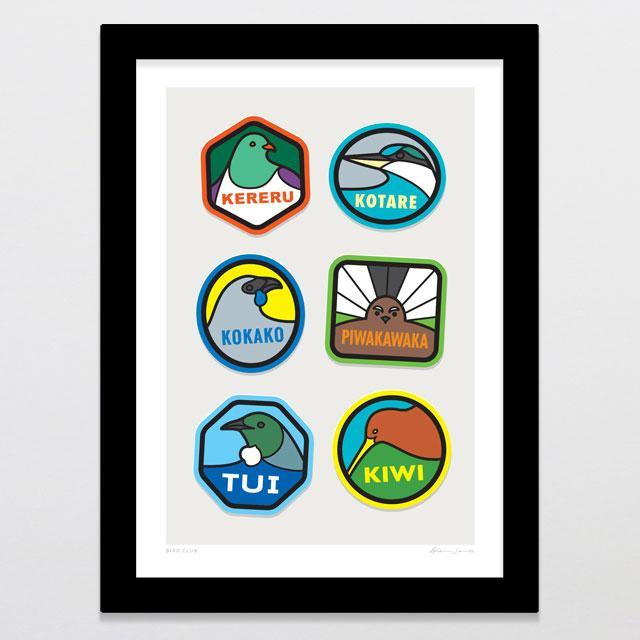 Bird Club Art Print-Glenn Jones Art
