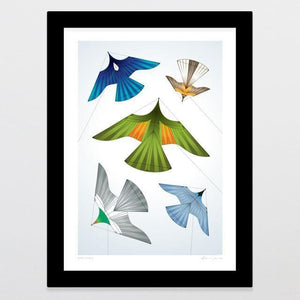 Bird Kites Art Print-Glenn Jones Art