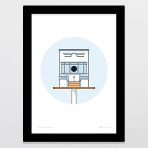 Birdhouse Art Deco Art Print-Glenn Jones Art