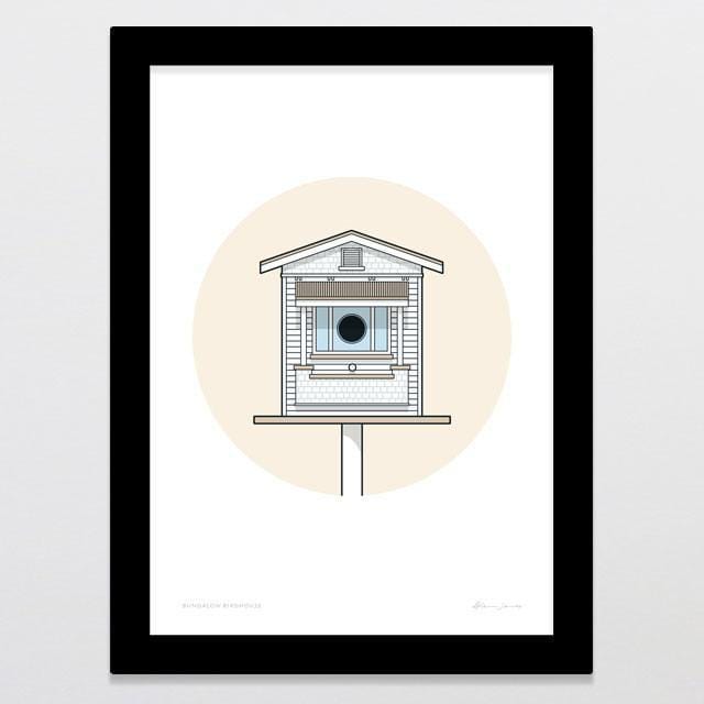 Birdhouse Bungalow Art Print-Glenn Jones Art