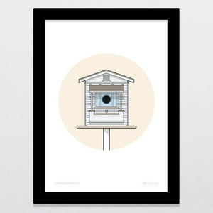 Birdhouse Bungalow Art Print-Glenn Jones Art