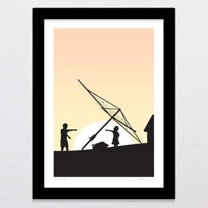 Glenn Jones Art Blame Game Art Print Art Print A4 Print / Black Frame