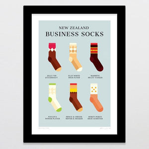 Glenn Jones Art Business Time Art Print Art Print A4 Print / Black Frame