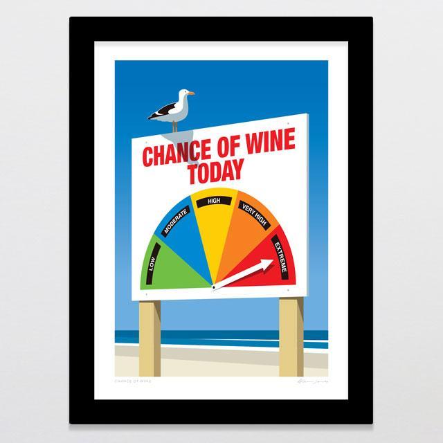 Chance Of Wine Art Print-Glenn Jones Art